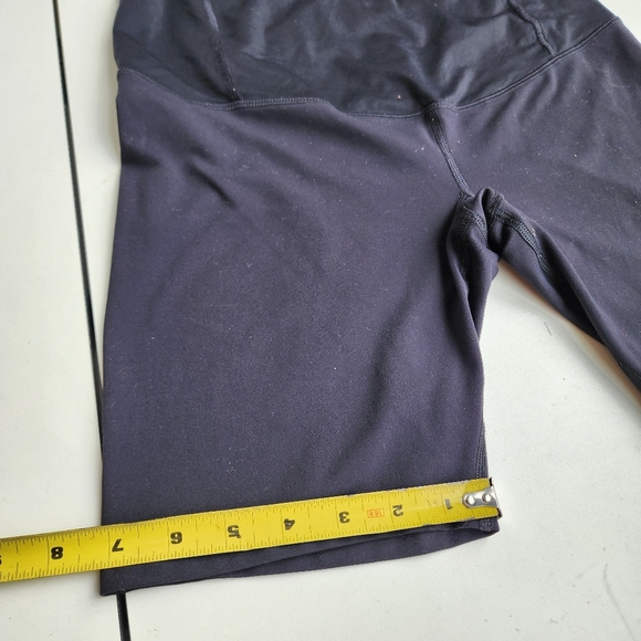 Isabel Maternity Biker Shorts Women Black Great Condition Comfortable Sz M - Picture 3 of 8